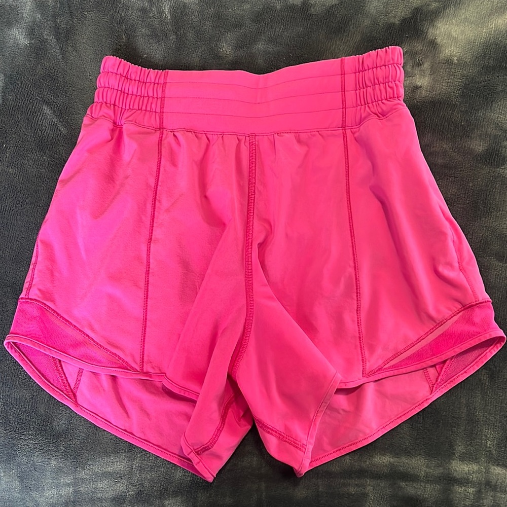 Lulu lemon hottie hot high rise shorts sonic pink